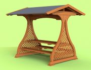 dřevěná luxusní lavice